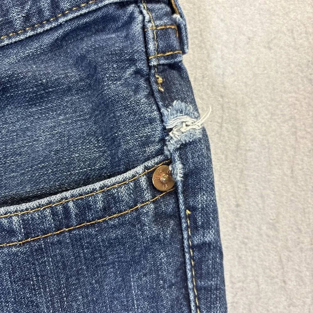 True Religion Men's Billy Bootcut with Flap Pockets Dark Wash Size 36 x33‎